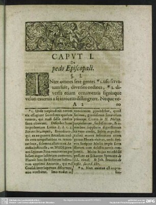Caput I. De pedo Episcopali