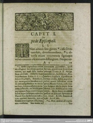 Caput I. De pedo Episcopali