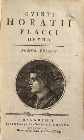 Qvinti Horatii Flacci Opera, 1