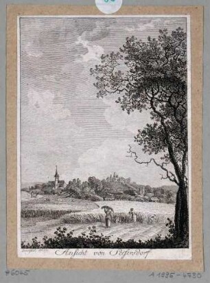 Ortsansicht von Seifersdorf (Wachau), südwestlich von Radeberg bei Dresden