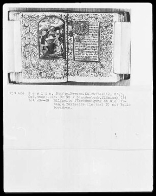 Stundenbuch — Verkündigung an die Hirten, Folio 48verso