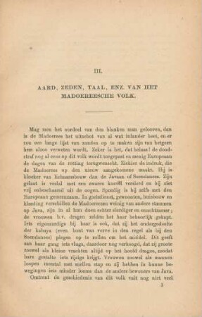 III. Aard, zeden, taal, enz. van het Madoereesche volk
