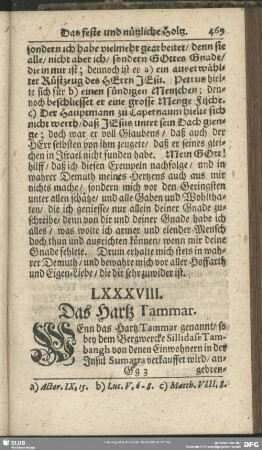 LXXXVIII. Das Hartz Tammar