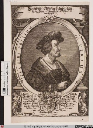 Bildnis Heinrich XXIII. der Mittlere, Graf von Schwarzburg-Rudolstadt (reg. 1527/31-38)
