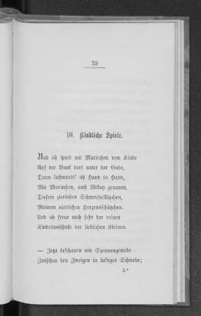 10. Kindliche Spiele.