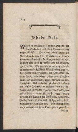 Zehnde Rede