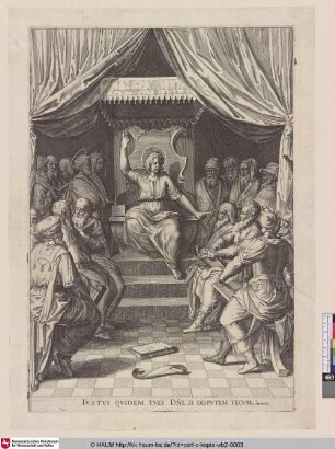 [Der zwölfjährige Jesus predigt im Tempel; The twelve year old Christ teaching in the Temple; Luk. 2, 22-51]