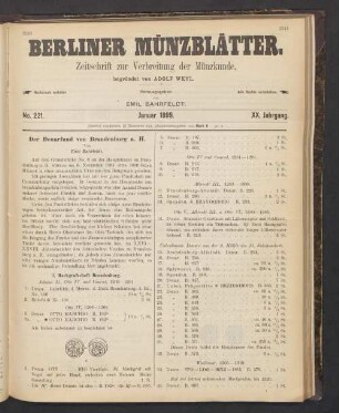 No. 221. Januar 1899