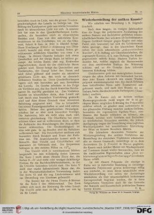 4: Wiederherstellung der antiken Kausis?