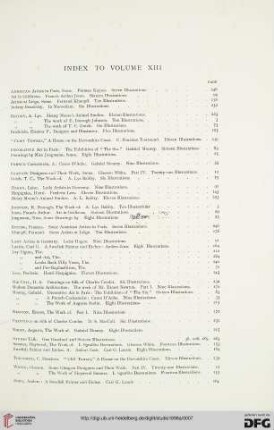 Index to volume XIII