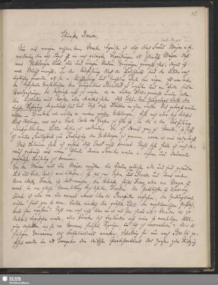 Bl. 75: SvC, Julius an Bunsen, München, 12.05.1843