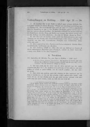 Verhandlungen zu Kolding. - 1440 Apr. 24 - 30.