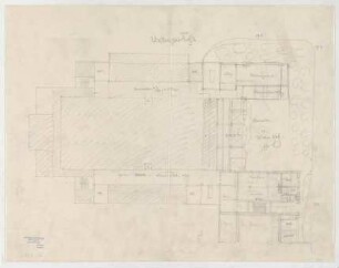 Thiersch, Friedrich von; Kassel; Stadthalle - Grundriss UG