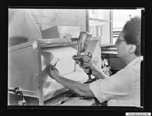 Glimmerspritzerei alt, Foto 1965