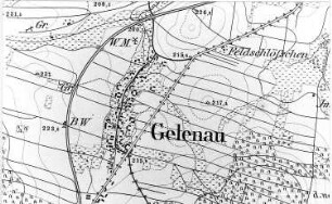 Kamenz-Gelenau. Meßtischblatt, Sekt. Kamenz, 1883