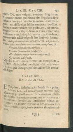 Caput XIII. De Exemplo.