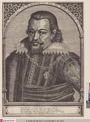 Iohannes Sigismund. D. G. Marchio. Brandeb. sac: Rom: Imp: Archicame: Elect: Dux. Prussi. etc