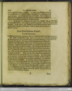 Das Siebenzehende Capitel, Von West-Frießland