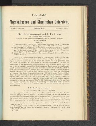 1. Das einzelne schwingende System.