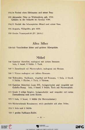 Möbel (Nr. 166-175)