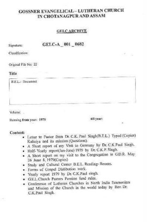 B.E.L.- Document