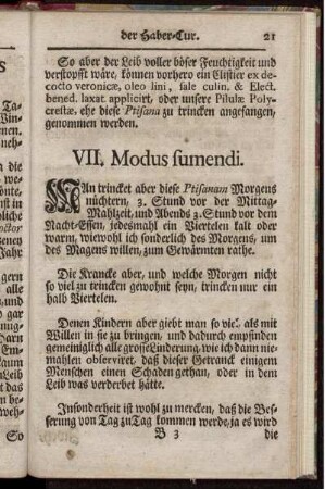 VII. Modus fumendi