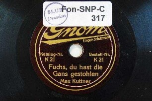 Fuchs, du hast die Gans gestohlen, [Volkslied]