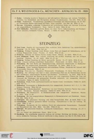Steinzeug (Nr. 25-55)