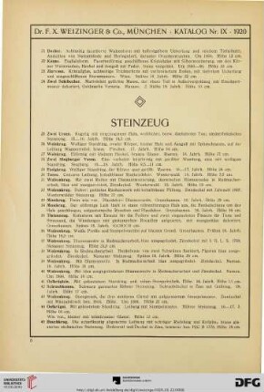 Steinzeug (Nr. 25-55)