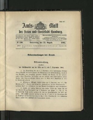 No. 130, 25. August 1904.