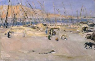 Getreidehafen in Assuan