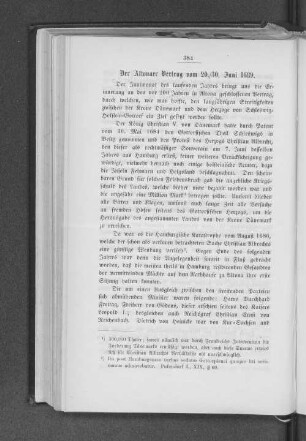 Der Altonaer Vertrag vom 20./30. Juni 1689.