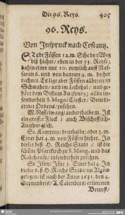 96. Reys. Von Inspruck nach Costantz