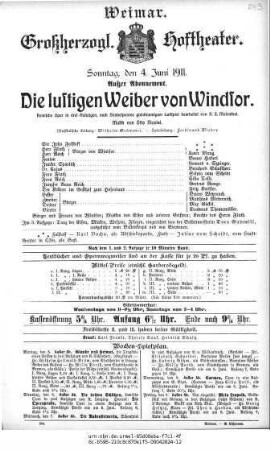 Die lustigen Weiber von Windsor