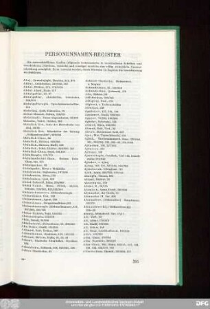 Personennamen-Register