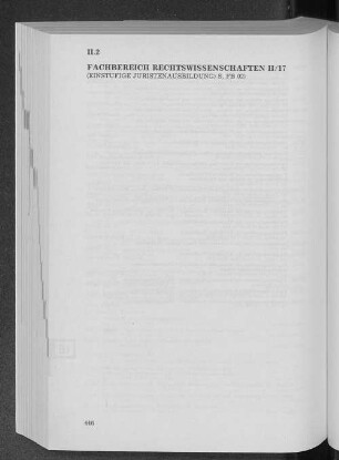 Fachbereich Rechtswissenschaften II/17