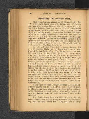 Rheumatische und verwandte Leiden.