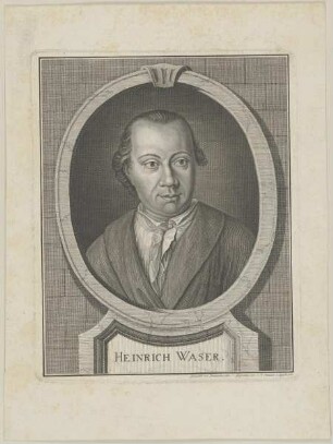 Bildnis des Heinrich Waser