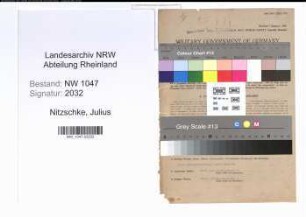 Entnazifizierung Julius Nitzschke , geb. 01.05.1894 (Chemiker)