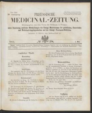 No 18. (1. Mai 1861) - No 22. (29. Mai 1861)