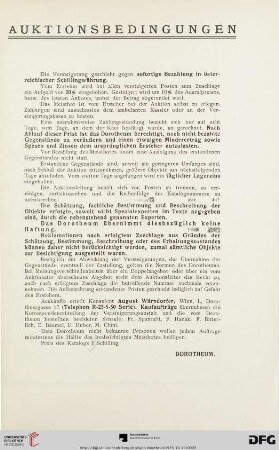 Auktionsbedingungen
