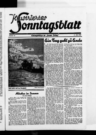 Illustriertes Sontagsblatt. 1938-1941