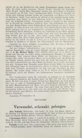 4 Verwundet, erkrankt, gefangen.