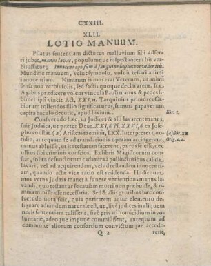 XLII. Lotio Manuum.