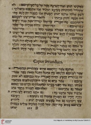 Caput secundum