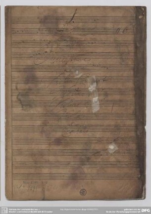 Suites - Mus.2392-O-5 : strings, bc - D; TWV 55: D 14