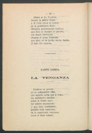 Parte quinta - La venganza