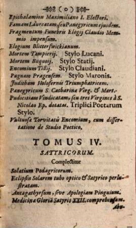R. P. Jacobi Balde è Societate Jesu Opera Poëtica Omnia : Magnam partem nunquam edita; è MM. SS. Auctoris, 1. Continet Lyrica