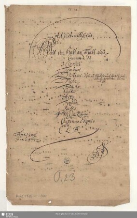 Halt ein halt an halt aus - Mus.2135-E-505 : V (4), Coro, orch, bc