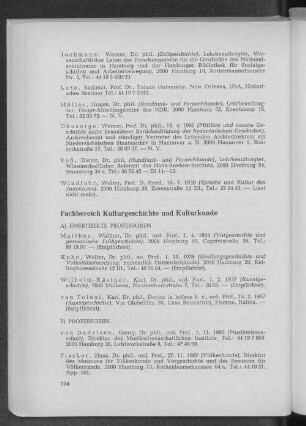 Fachbereich Kulturgeschichte und Kulturkunde